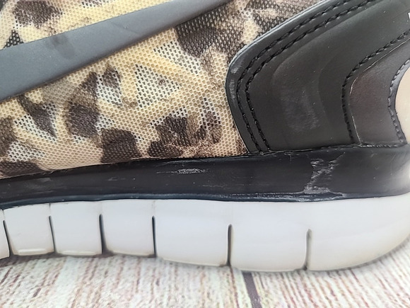 Nike Free Fit 2 Training Running Shoes Women's 9.5 Brown Beige Specks Camouflage - Picture 10 of 12